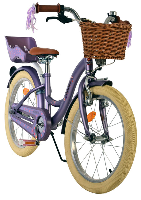 Vélo pour enfants Volare Blossom - filles - 18 pouces - violet