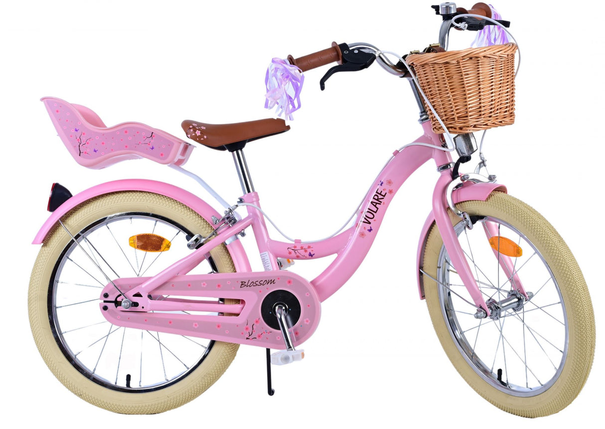 Volare Blossom Children's Bicycle Girls 18 Zoll rosa zwei Handbremsen