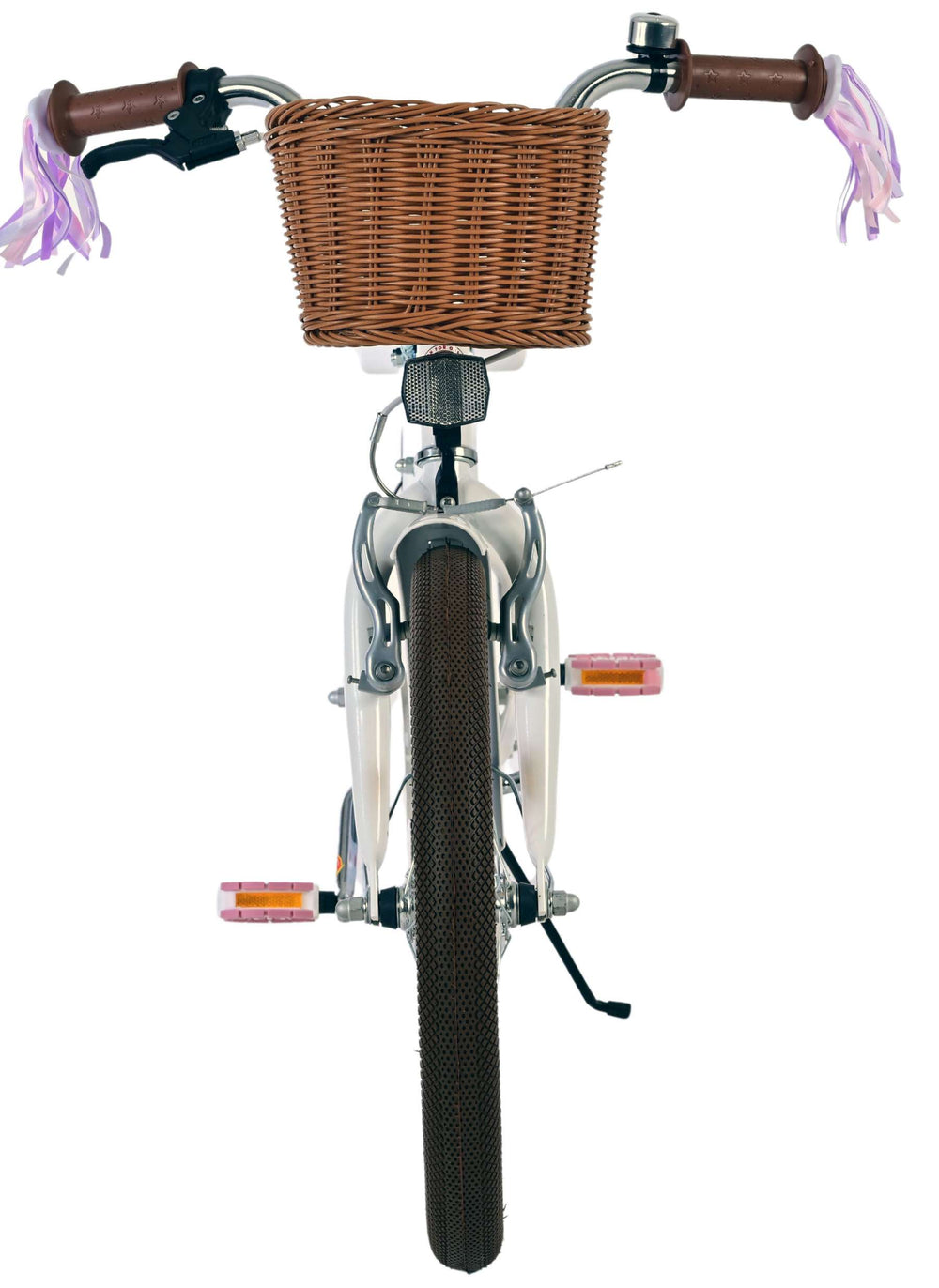 Vélo enfant Volare Blossom - filles - 18 pouces - blanc