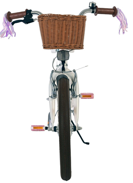 Vélo enfant Volare Blossom - filles - 18 pouces - blanc