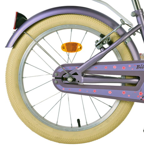 Vélo pour enfants Volare Blossom - filles - 18 pouces - violet - deux freins à main