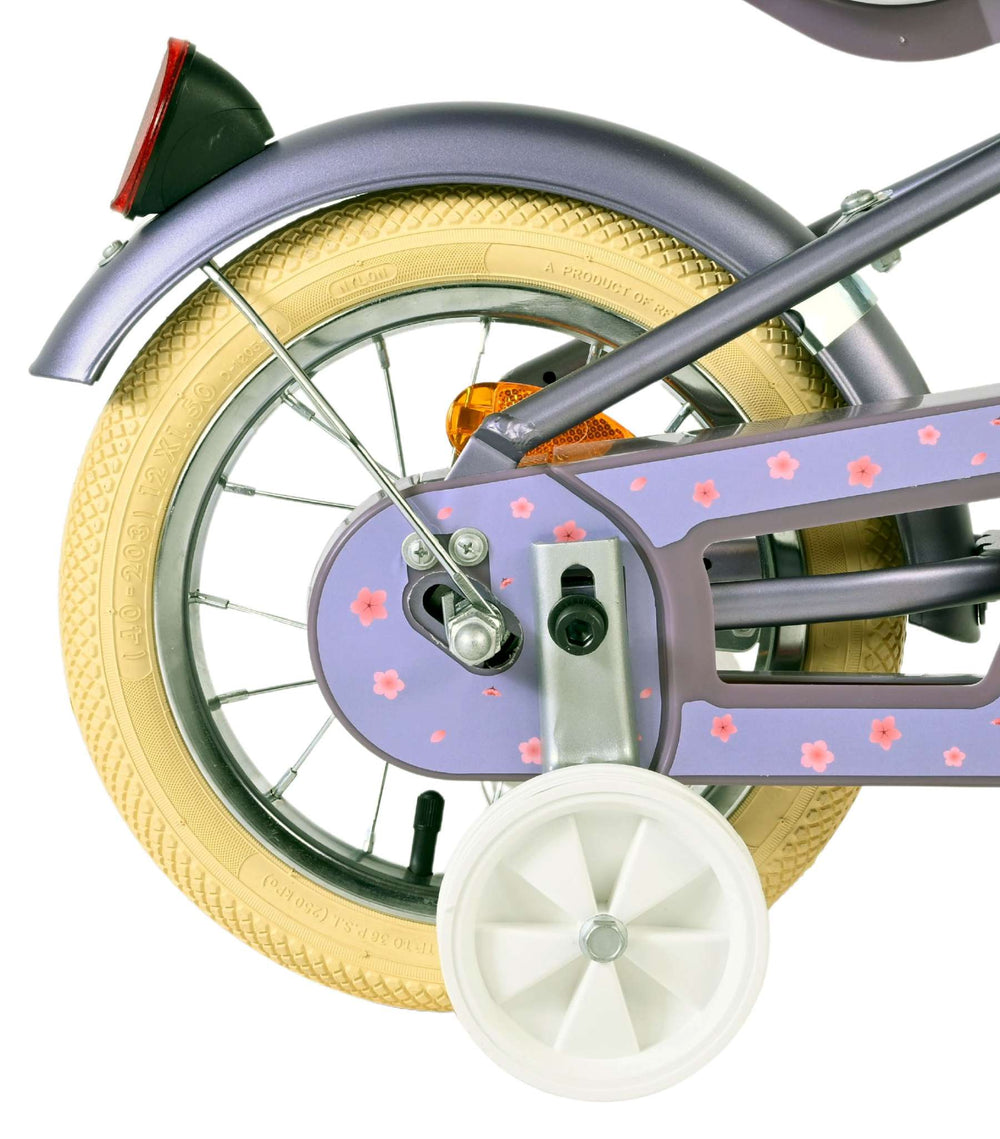 Vélo pour enfants Volare Blossom - filles - 12 pouces - violet
