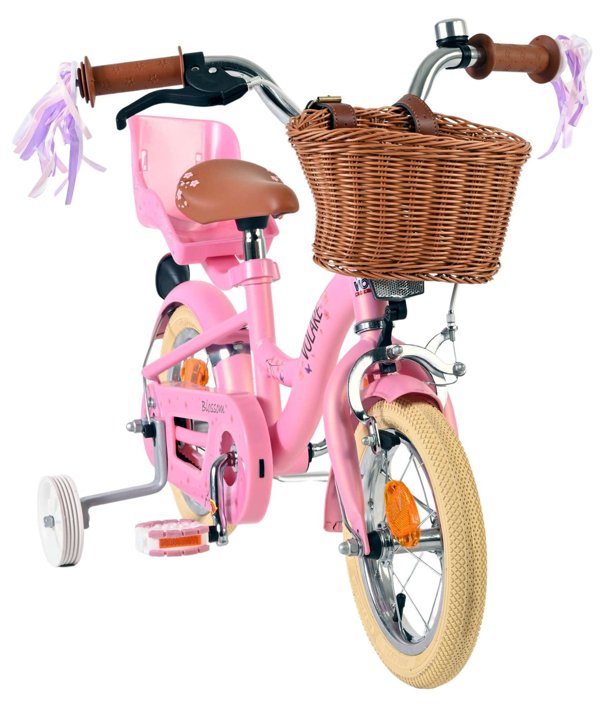 Vélo pour enfants Volare Blossom - filles - 12 pouces - rose