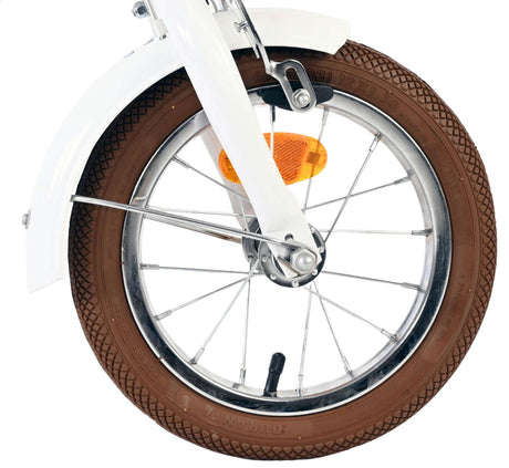 Vélo enfant Volare Blossom - filles - 12 pouces - blanc