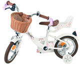 Vélo enfant Volare Blossom - filles - 12 pouces - blanc