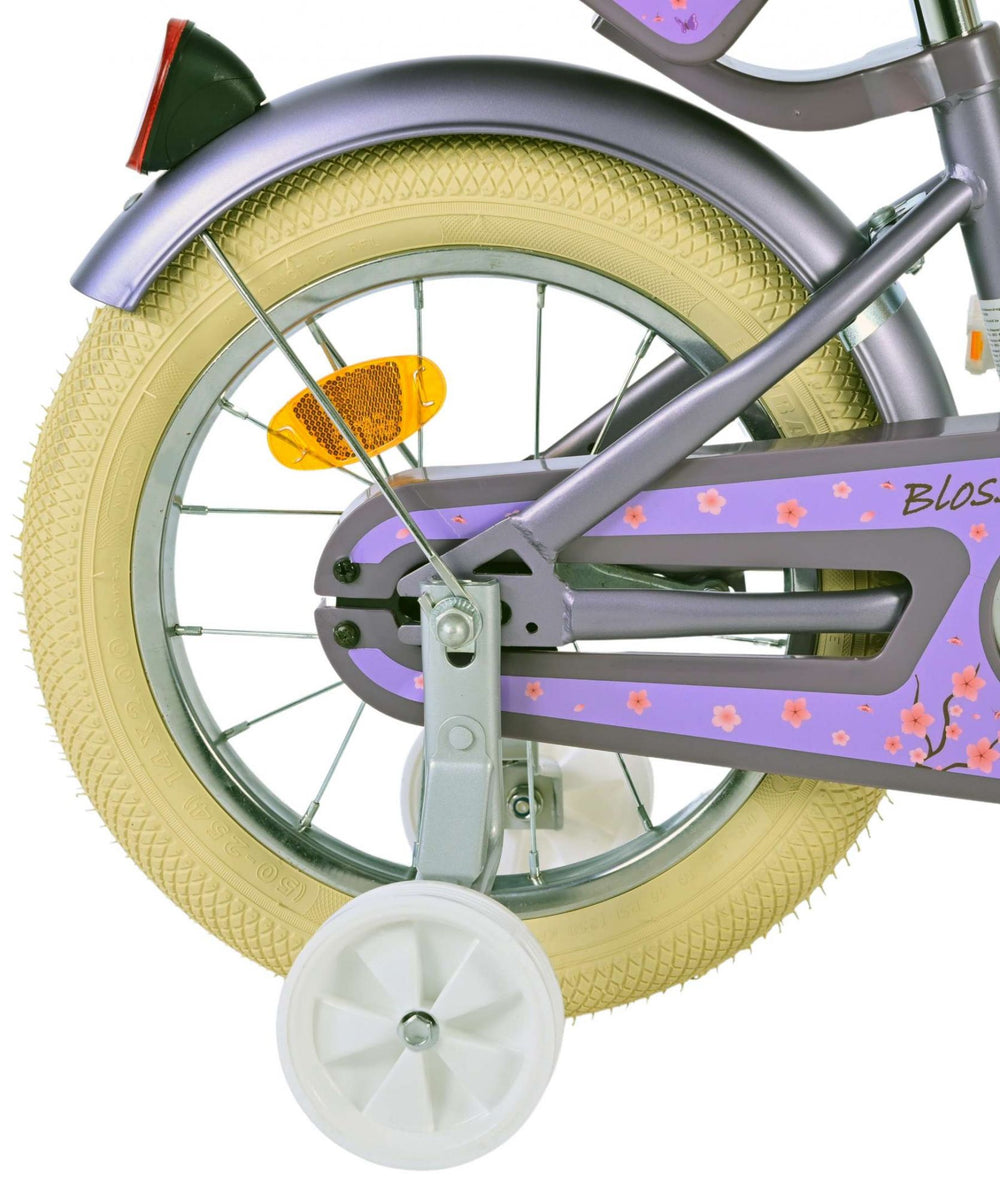 Vélo pour enfants Volare Blossom - filles - 14 pouces - violet
