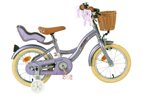 Vélo pour enfants Volare Blossom - filles - 14 pouces - violet