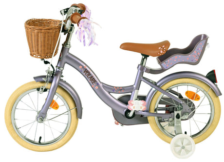 Vélo pour enfants Volare Blossom - filles - 14 pouces - violet