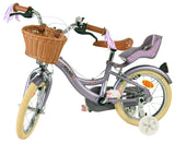 Vélo pour enfants Volare Blossom - filles - 14 pouces - violet - deux freins à main