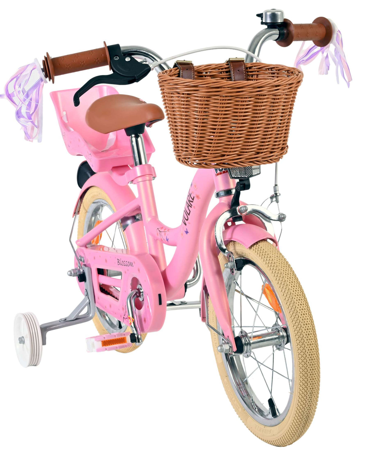 Vélo pour enfants Volare Blossom - filles - 14 pouces - rose