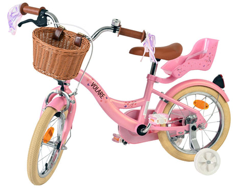 Vélo pour enfants Volare Blossom - filles - 14 pouces - rose