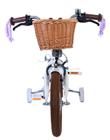 Volare Blossom Children's Bicycle Girls 14 pouces Blancs Brois à deux mains