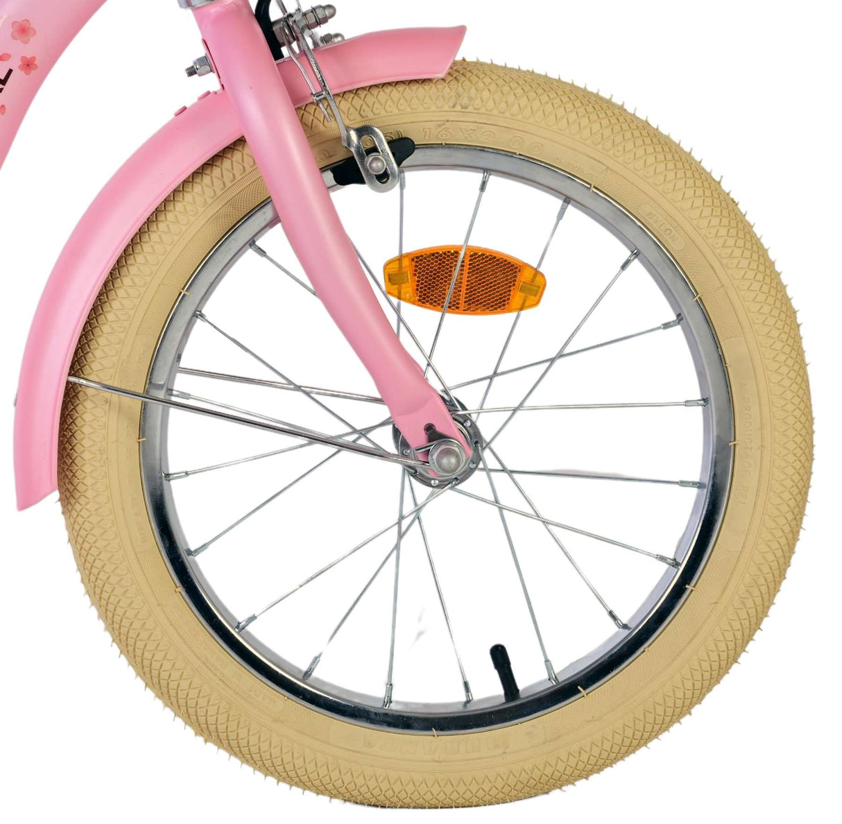 Volare Blossom Children's Bicycle - Girls - 16 Inch - Pink - Två handbromsar