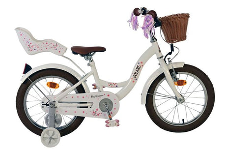 Vélo enfant Volare Blossom - filles - 16 pouces - blanc