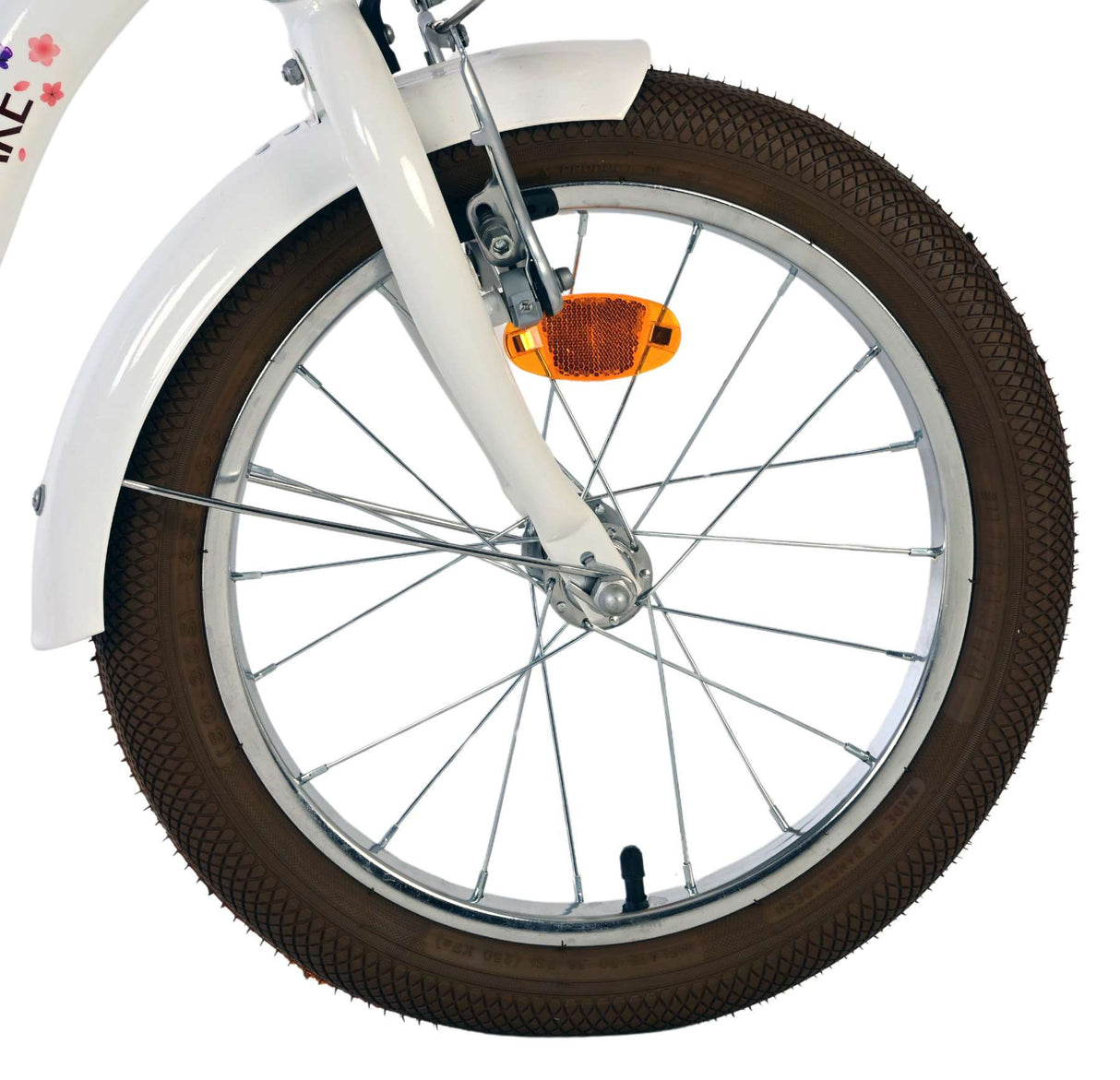 Vélo enfant Volare Blossom - filles - 16 pouces - blanc