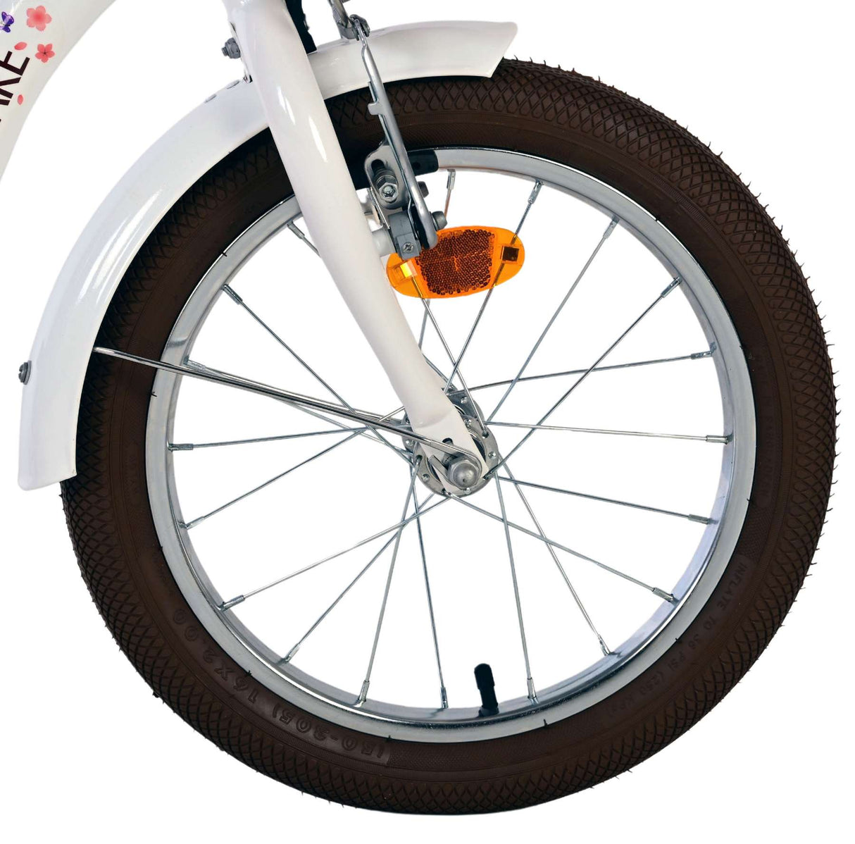 Vélo pour enfants Volare Blossom - filles - 16 pouces - blanc - deux freins à main