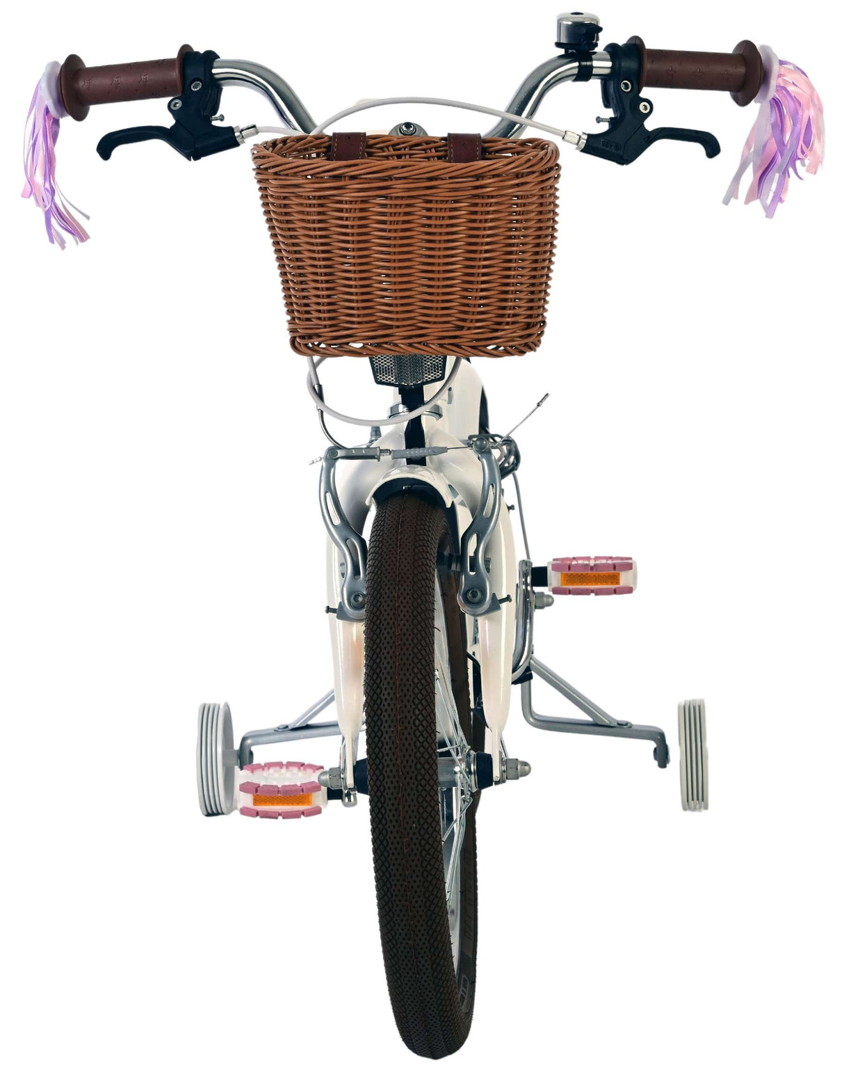 Vélo pour enfants Volare Blossom - filles - 16 pouces - blanc - deux freins à main