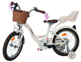 Vélo enfant Volare Blossom - filles - 16 pouces - blanc