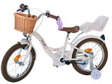 Volare Blossom Bicycle para niños - Niñas - 16 pulgadas - Blanco