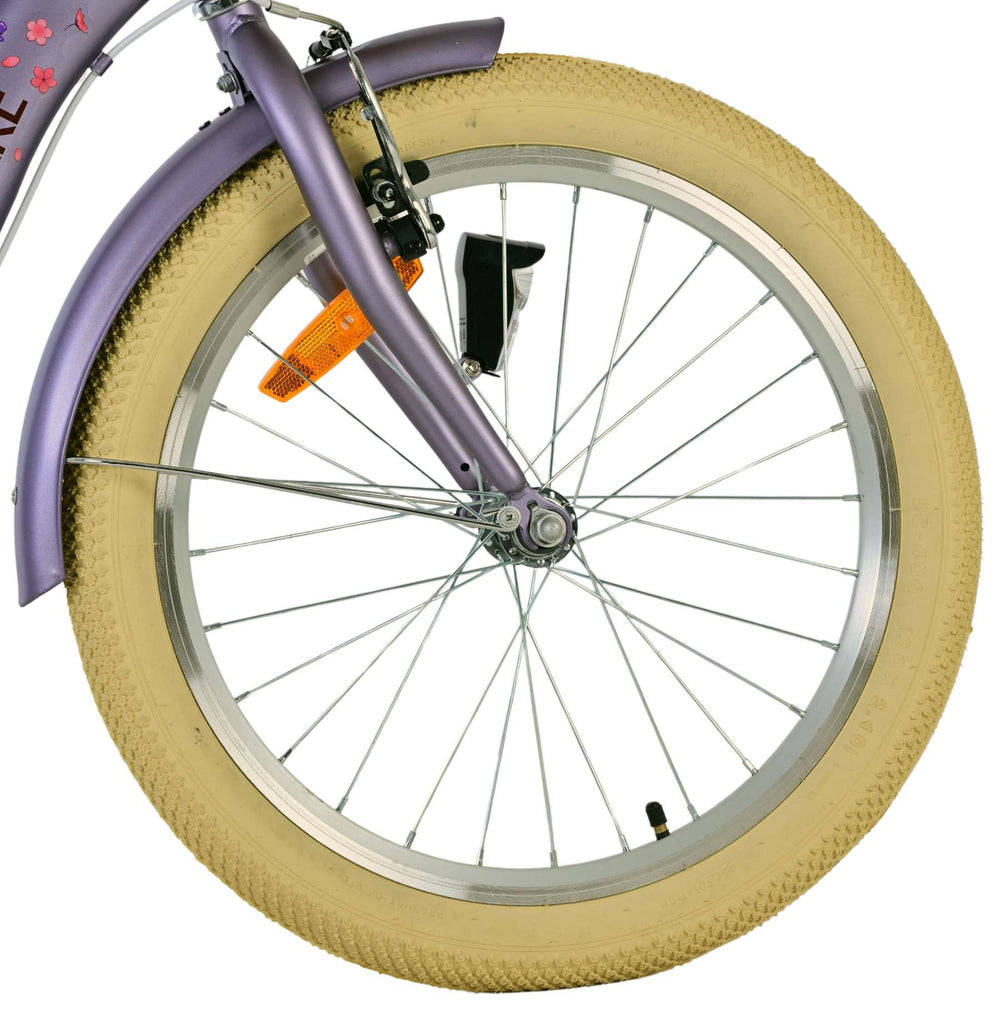 Vélo pour enfants Volare Blossom - filles - 20 pouces - violet - deux freins à main