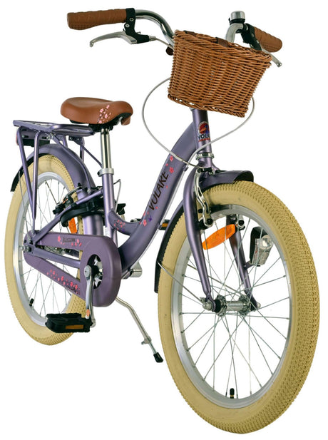 Vélo pour enfants Volare Blossom - filles - 20 pouces - violet - deux freins à main
