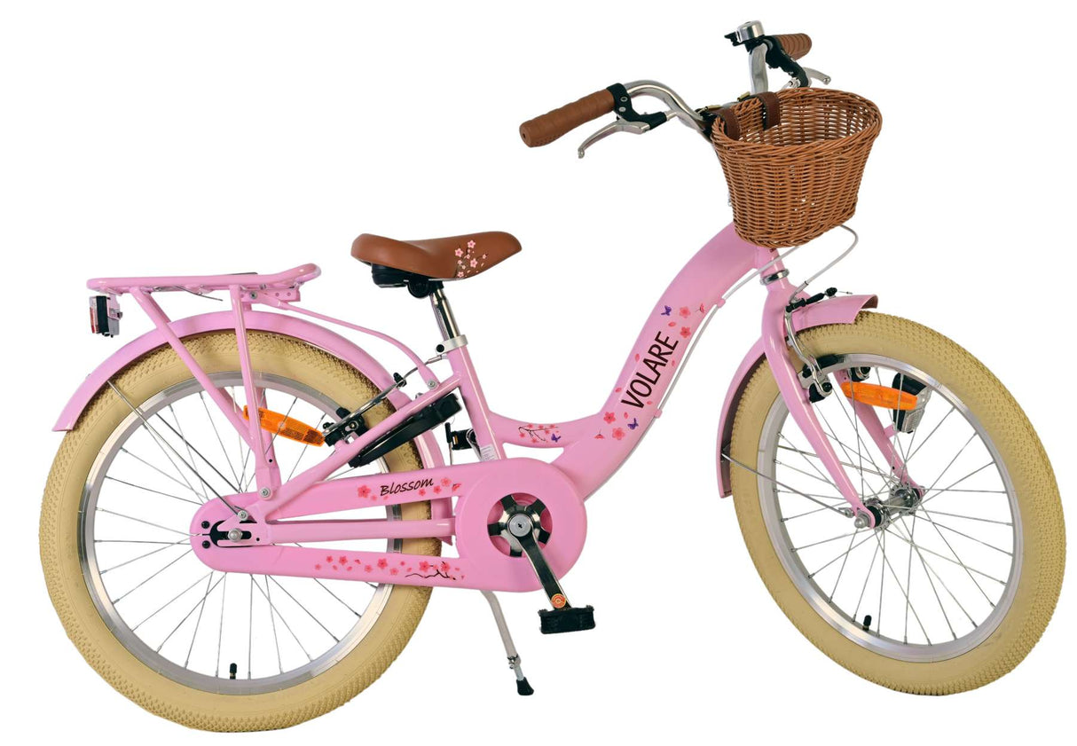 Vélo pour enfants Volare Blossom - filles - 20 pouces - rose - deux freins à main