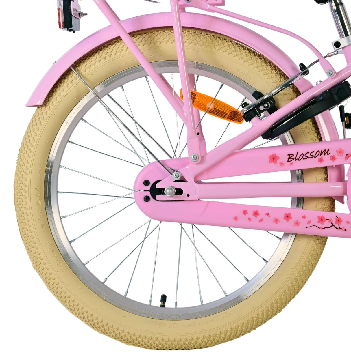Vélo pour enfants Volare Blossom - filles - 20 pouces - rose - deux freins à main