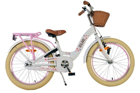 Vélo enfant Volare Blossom - filles - 20 pouces - blanc