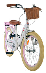 Vélo pour enfants Volare Blossom - filles - 20 pouces - blanc - deux freins à main