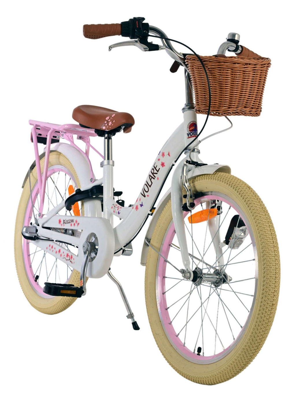 Vélo enfant Volare Blossom - filles - 20 pouces - blanc - Nexus 3 vitesses