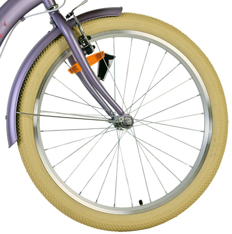 Vélo pour enfants Volare Blossom - filles - 24 pouces - violet - deux freins à main