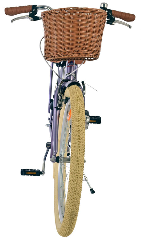 Vélo pour enfants Volare Blossom - filles - 24 pouces - violet - deux freins à main