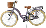 Vélo pour enfants Volare Blossom - filles - 24 pouces - violet - deux freins à main