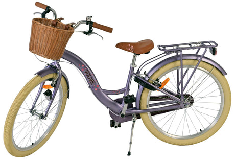 Vélo pour enfants Volare Blossom - filles - 24 pouces - violet - deux freins à main