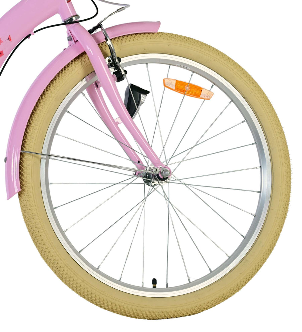 Vélo pour enfants Volare Blossom - filles - 24 pouces - rose - 3 vitesses