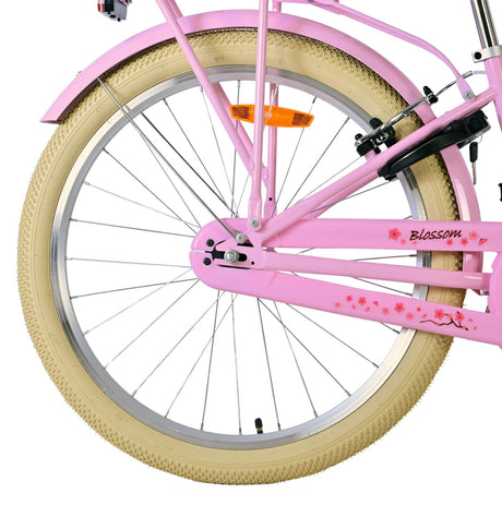 Vélo pour enfants Volare Blossom - filles - 24 pouces - rose - deux freins à main