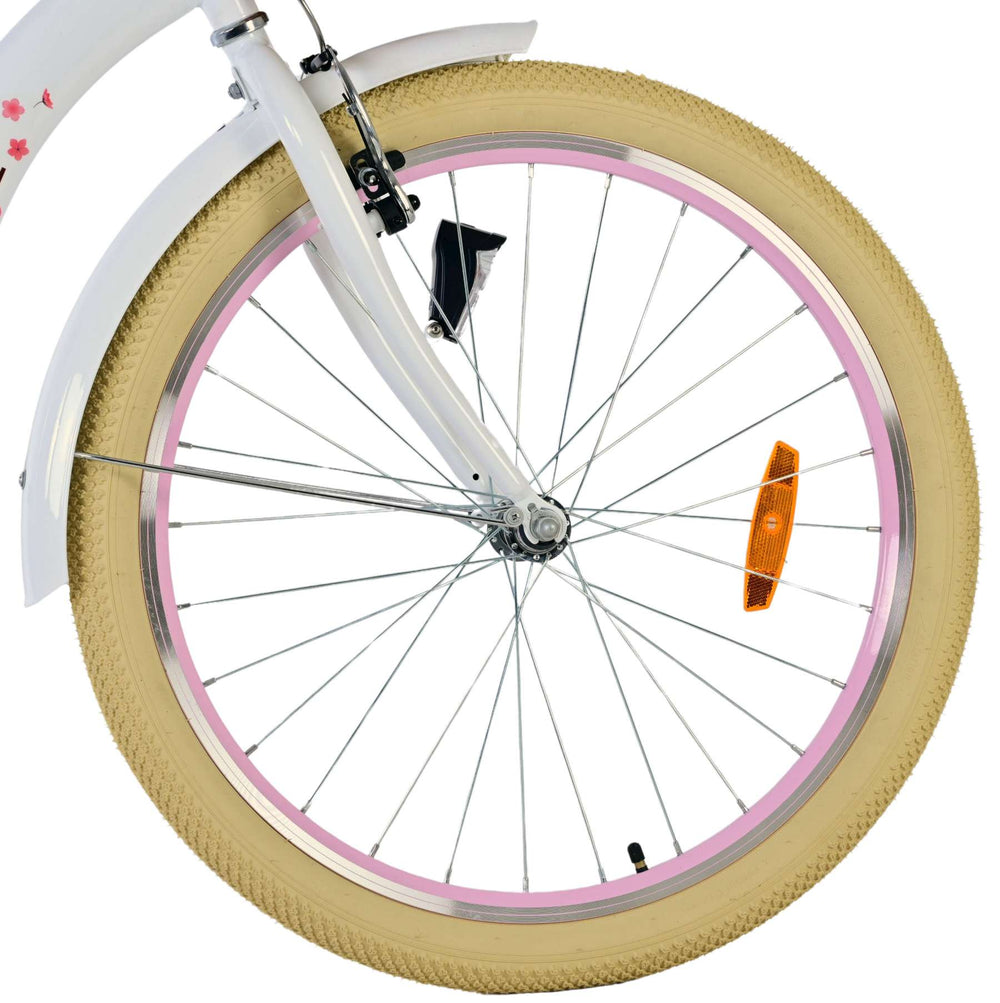 Vélo pour enfants Volare Blossom - filles - 24 pouces - blanc