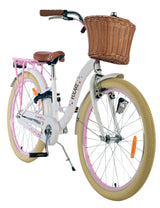 Vélo pour enfants Volare Blossom - filles - 24 pouces - blanc