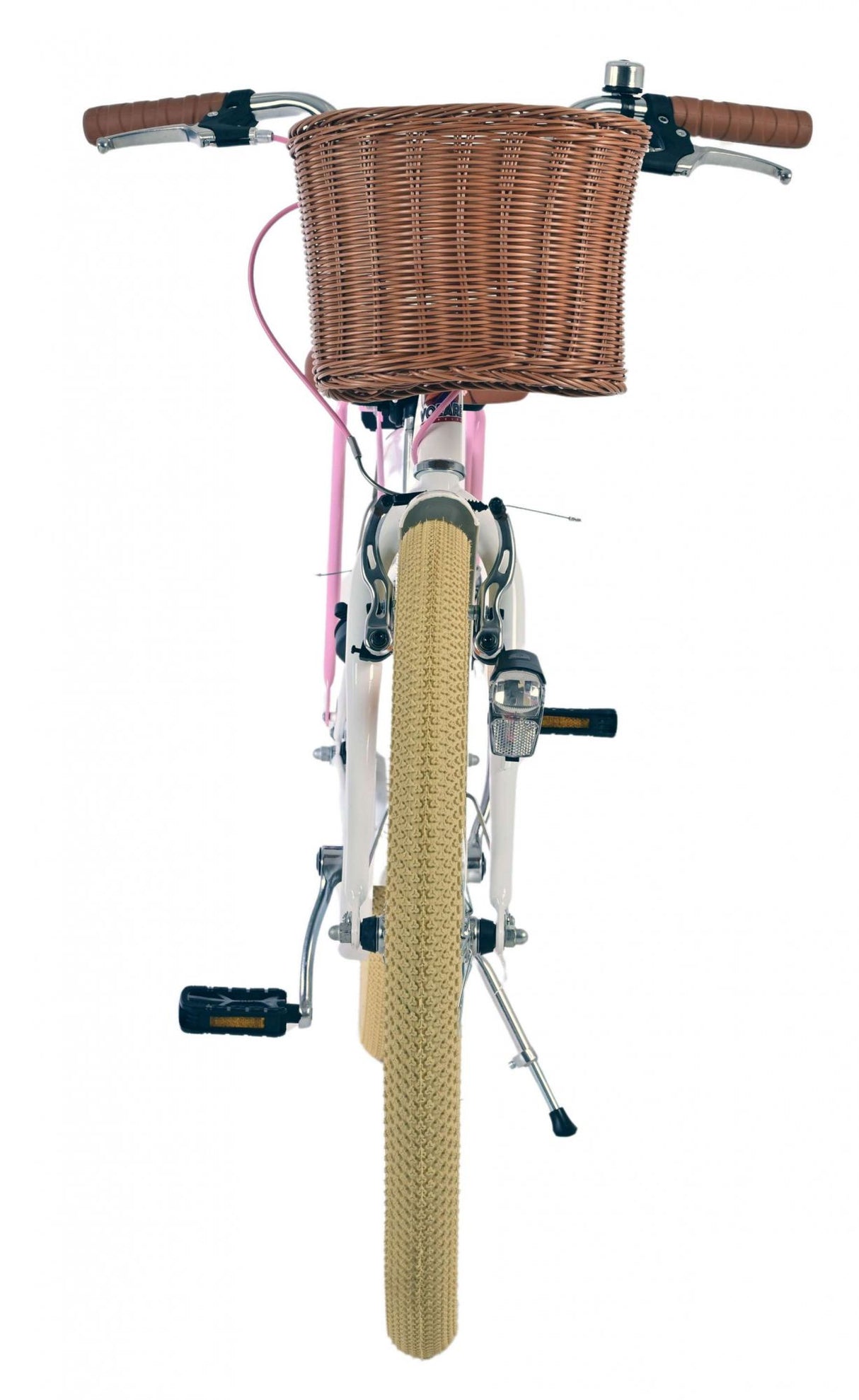 Vélo pour enfants Volare Blossom - filles - 24 pouces - blanc - deux freins à main