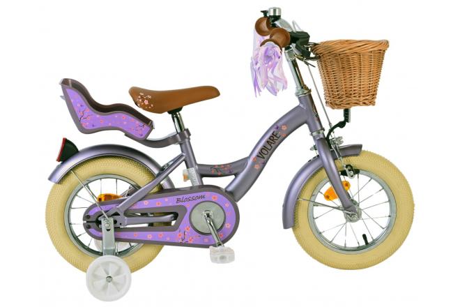 Volare Blossom Children's Bicycle - Mädchen - 12 Zoll - lila