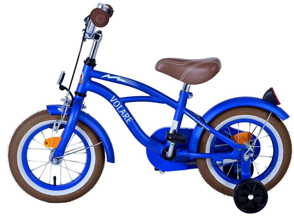 Volare Blue Cruiser Children's Bicycle - Boys - 12 pouces - bleu - 95% assemblé