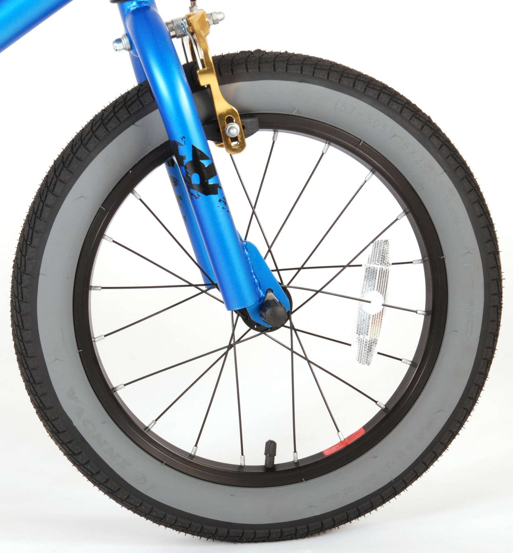 Volare Cool Rider Children's Bike Boys 16 pouces Bleu deux freins à main à 95% assemblés