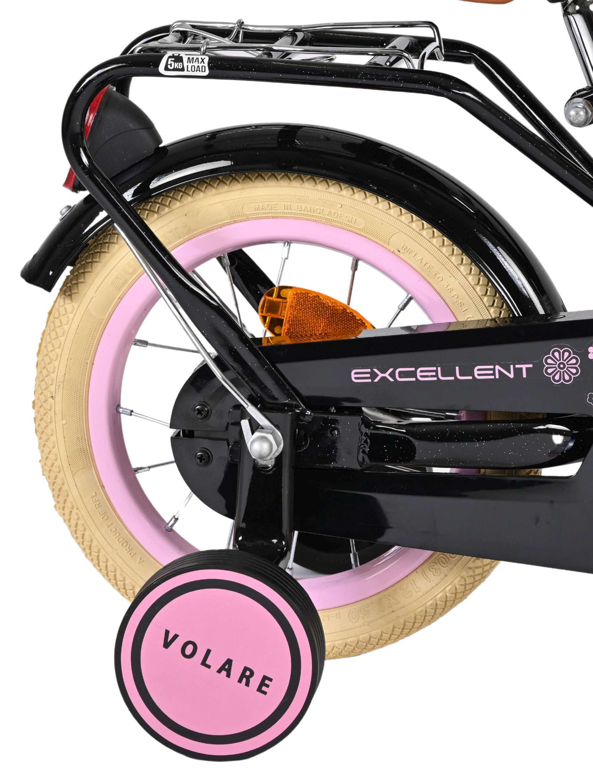 Excellent vélo pour enfants Volare - filles - 12 pouces - noir