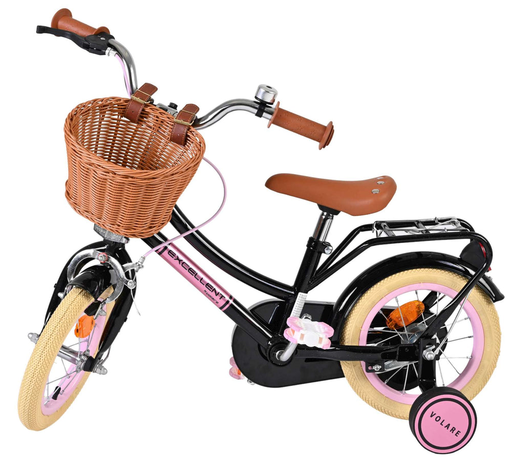 Excellent vélo pour enfants Volare - filles - 12 pouces - noir
