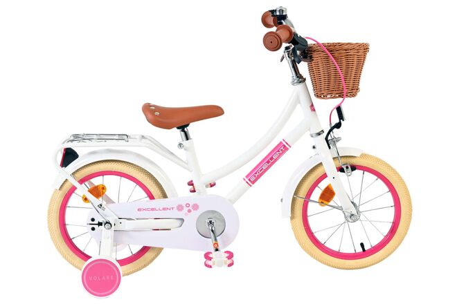 Excellent vélo pour enfants Volare - filles - 14 pouces - blanc