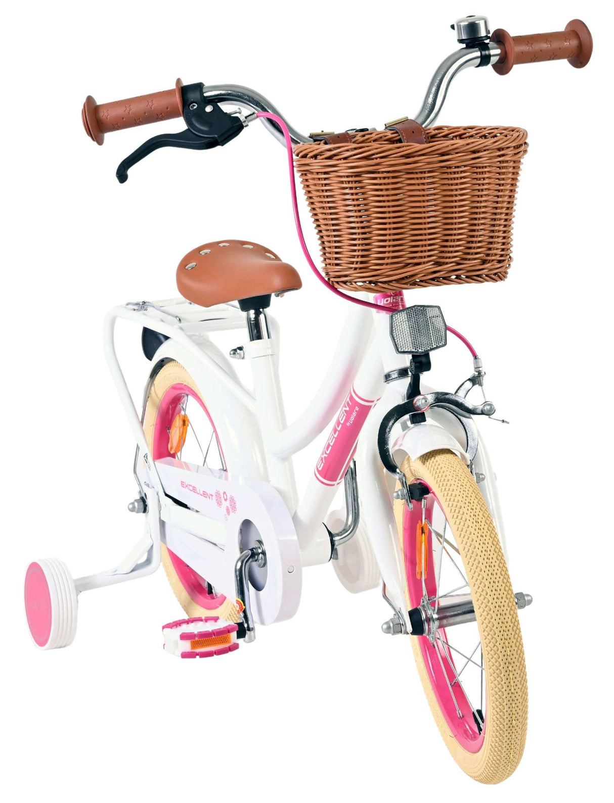 Excellent vélo pour enfants Volare - filles - 14 pouces - blanc