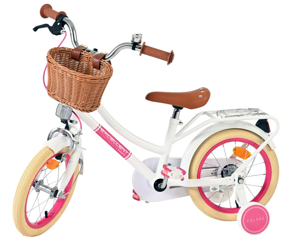 Excellent vélo pour enfants Volare - filles - 14 pouces - blanc