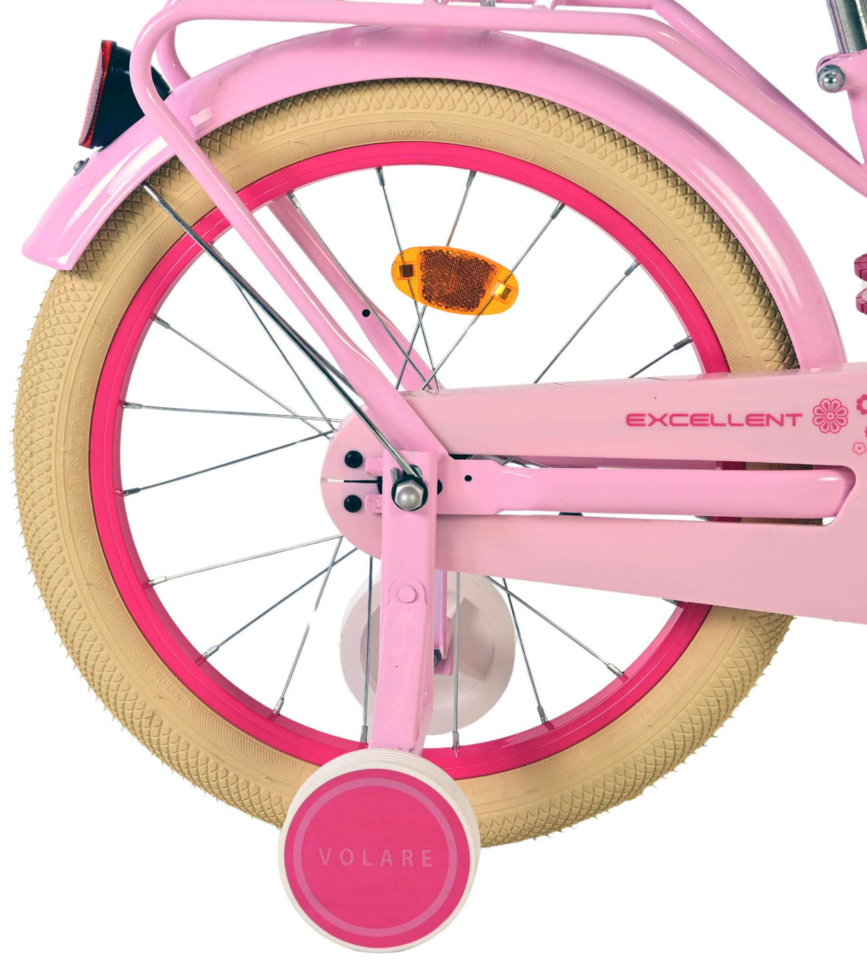 Excellent vélo pour enfants Volare - filles - 18 pouces - rose - assemblé à 95%
