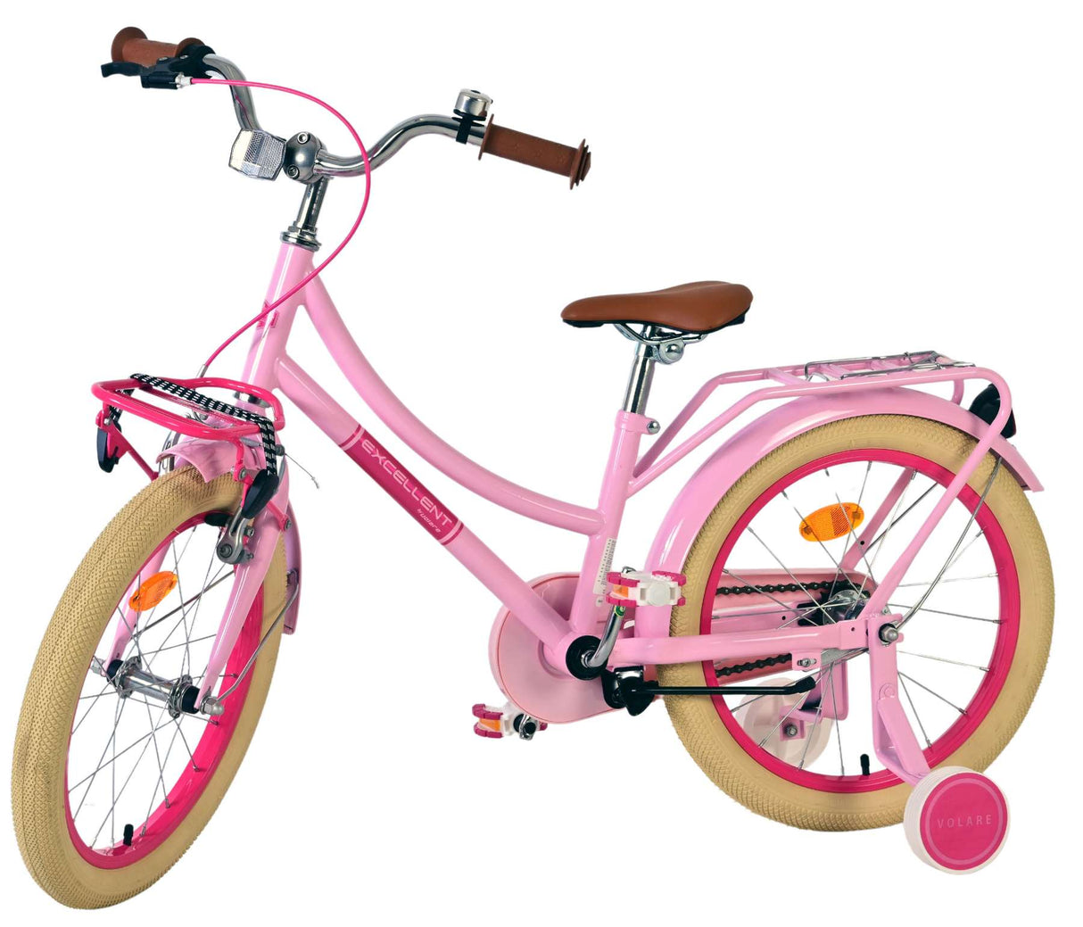 Excellent vélo pour enfants Volare - filles - 18 pouces - rose - assemblé à 95%