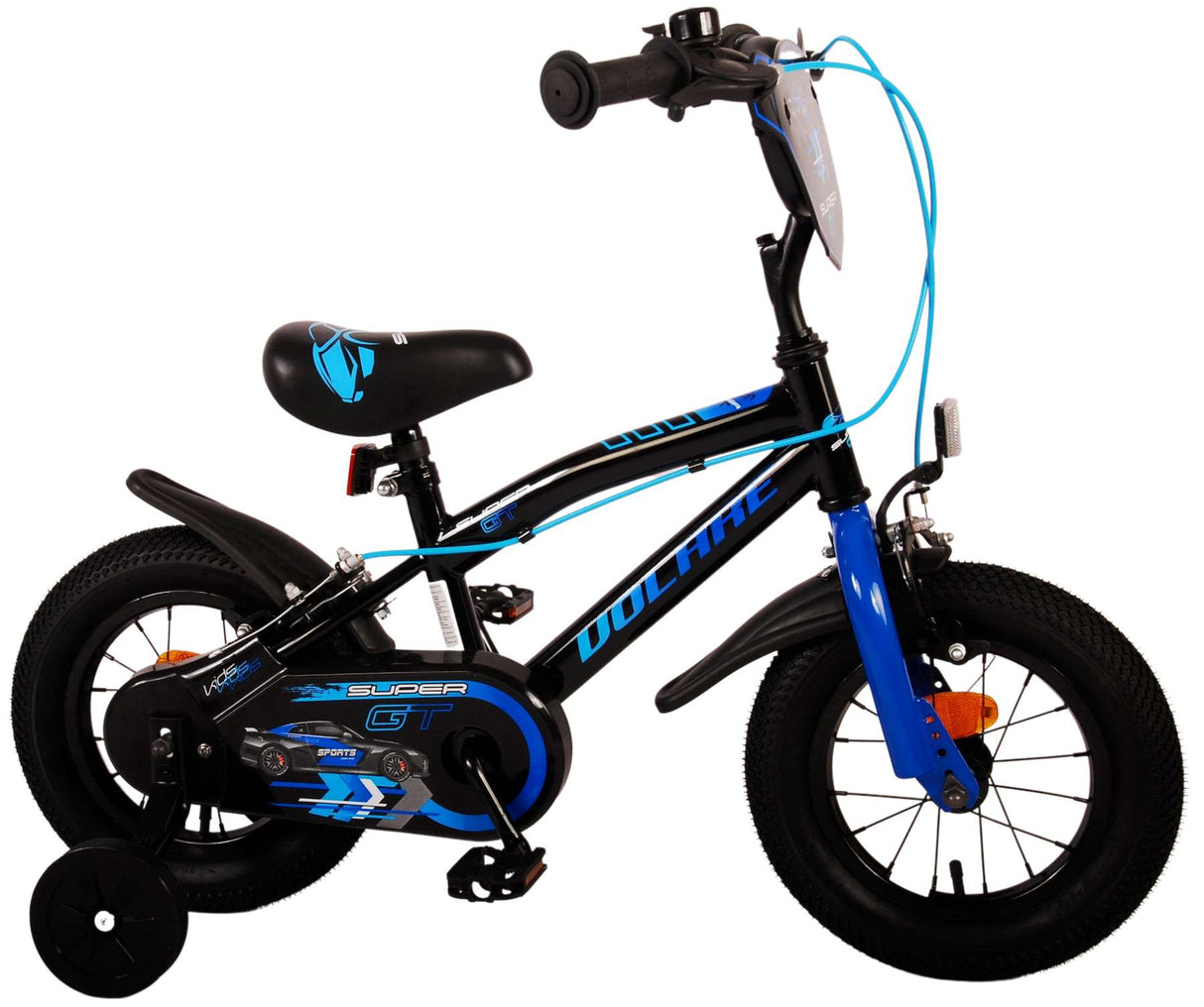 Volare Super GT Kinderfiets - Jongens - 12 inch - Blauw - Twee handremmen